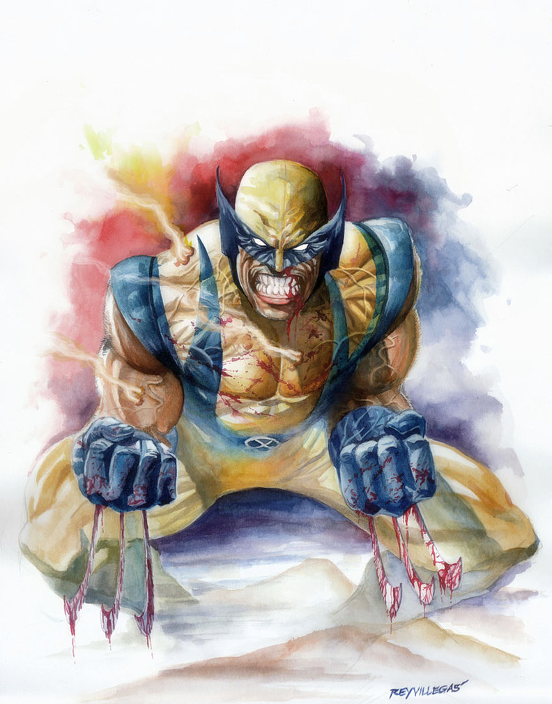 792x1009 Wolverine Watercolor By Reybronx - Wolverine Watercolor