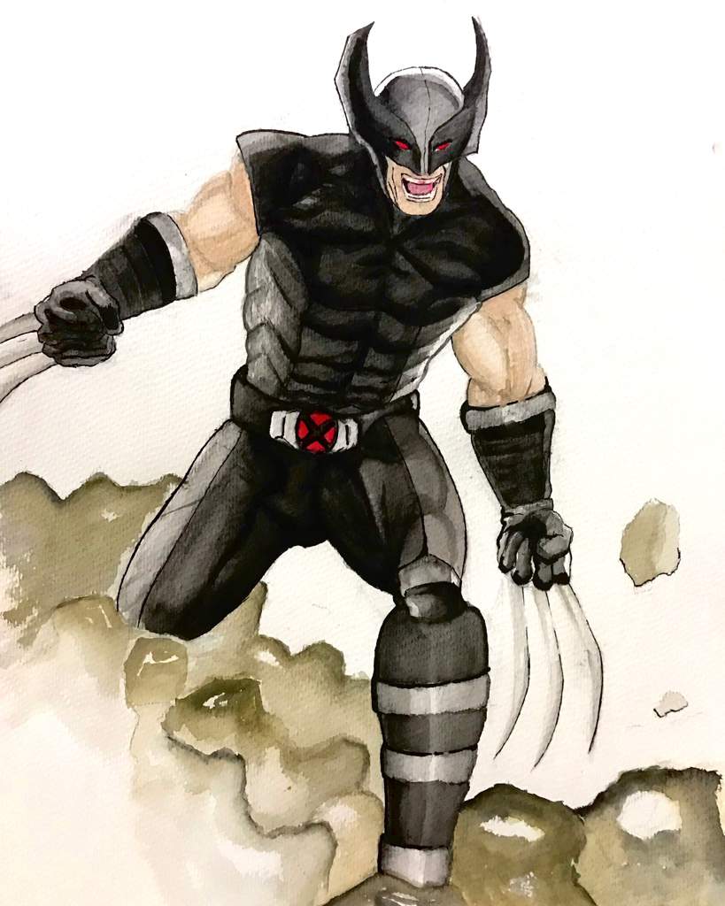819x1024 X Force Wolverine Watercolor Comics Amino - Wolverine Watercolor