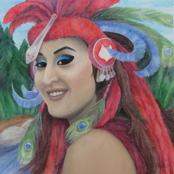 600x600 Medicine Woman - Woman Watercolor