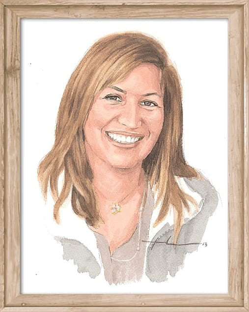 507x635 Mike Theuer - Woman Watercolor