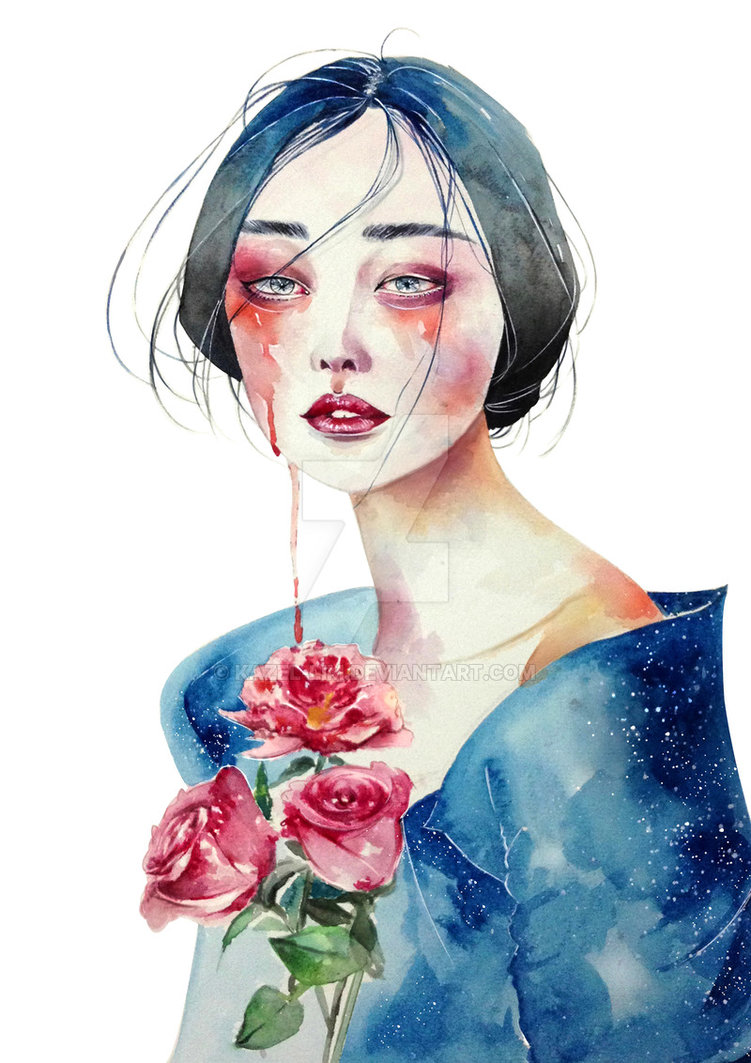 751x1063 Woman Are Made Of Water By Kazel Lim - Woman Watercolor
