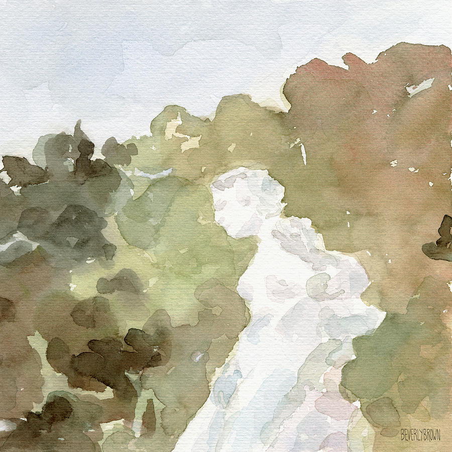 900x900 Statue Of A Woman Watercolor Paintings Of France Painting By - Woman Watercolor Paintings