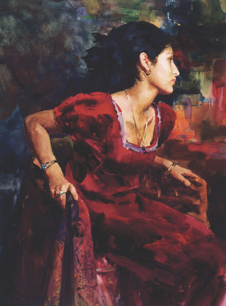 757x1024 25 Watercolor Paintings From 25 Top Artists - Woman Watercolor Paintings