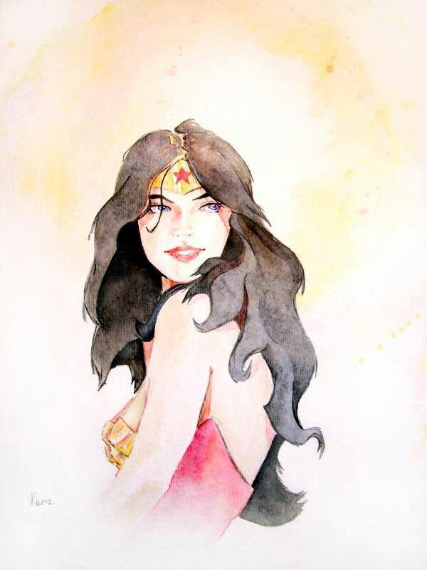 600x800 Wonder Woman Watercolors Comics Wonder Woman - Wonder Woman Watercolor