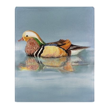 460x460 Wood Duck Blankets - Wood Duck Watercolor