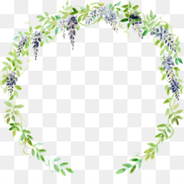 260x260 Wedding Invitation Watercolor Painting Wreath Flower Clip Art - Woodland Watercolor