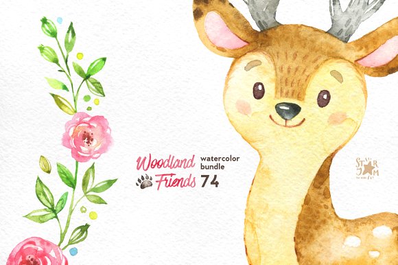 580x386 15 Woodland Clipart Watercolor For Free Download On Mbtskoudsalg - Woodland Watercolor