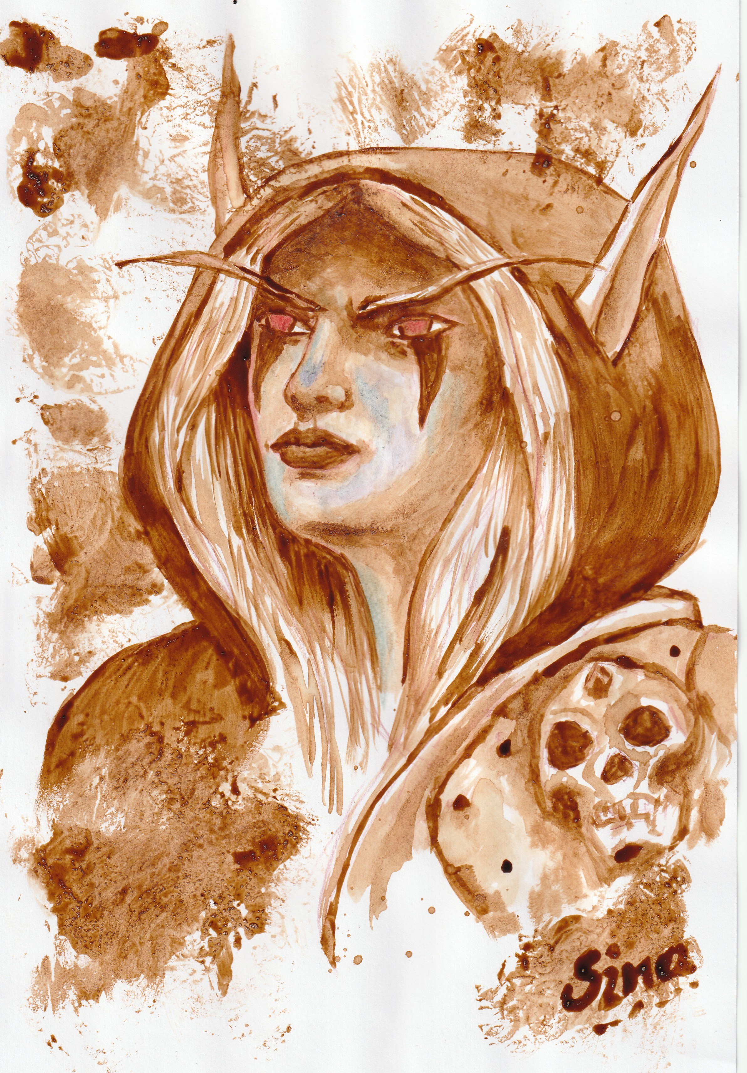 2384x3424 World Of Warcraft Coffee Paintings - World Of Warcraft Watercolor