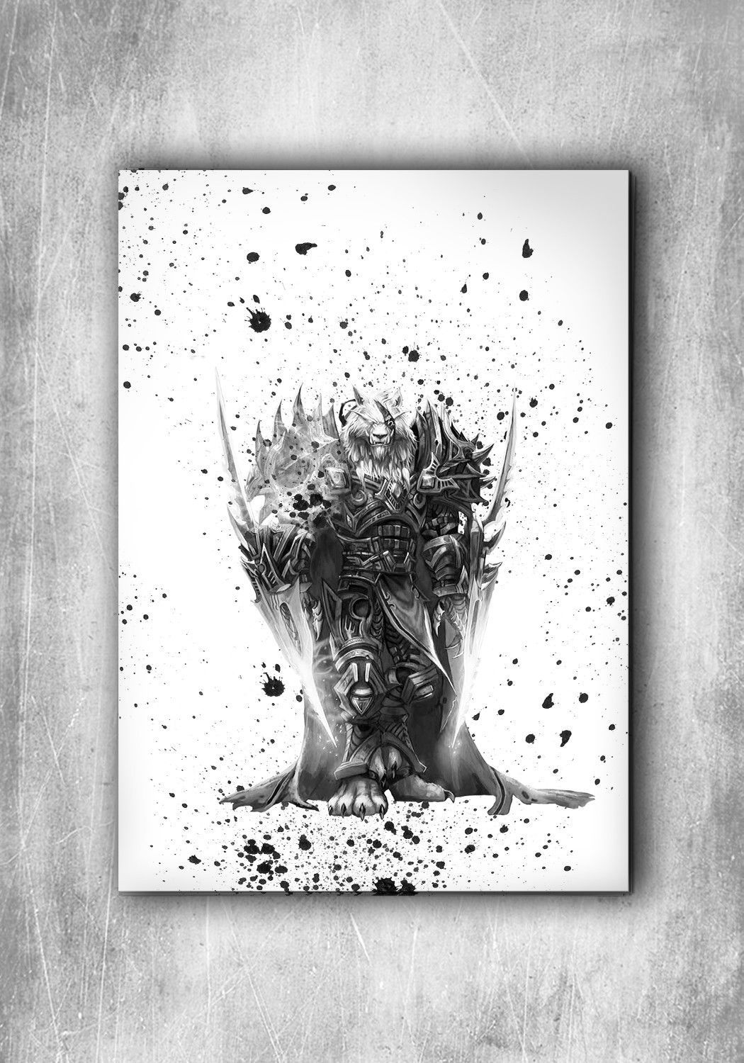 1050x1500 World Of Warcraft Print Poster Watercolor Wall Art Game Wow Poster - World Of Warcraft Watercolor