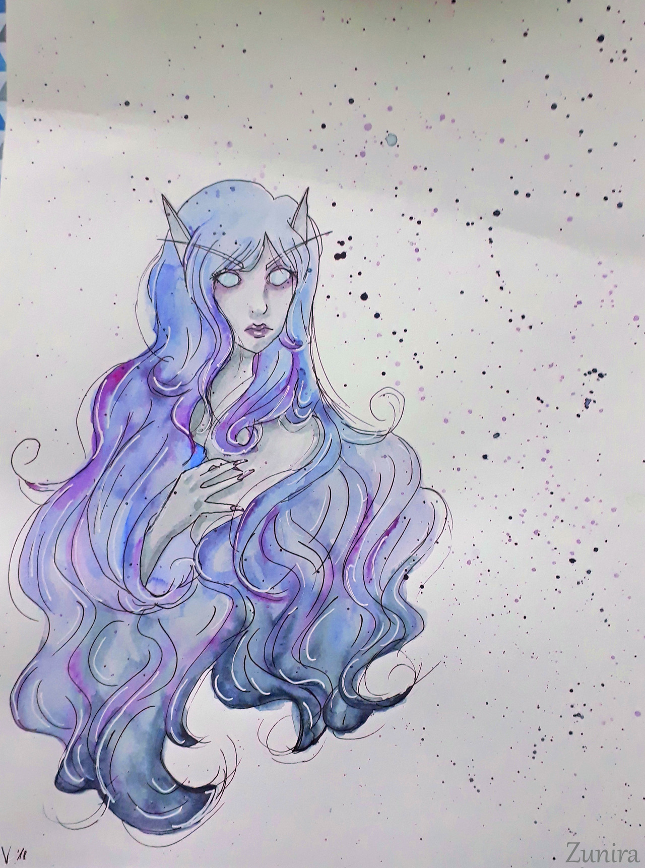 1280x1722 Zunira - World Of Warcraft Watercolor
