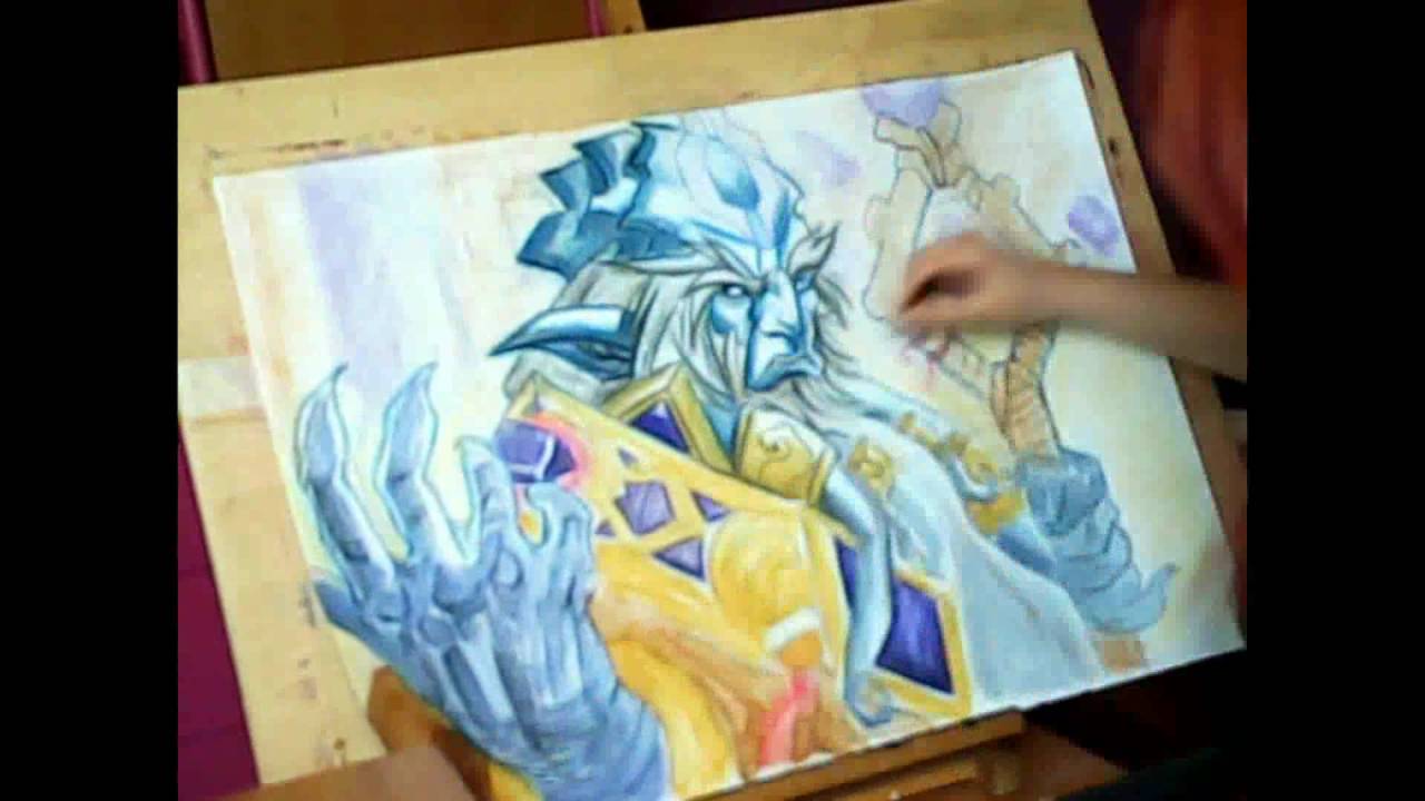 1280x720 Drawing Velen - World Of Warcraft Watercolor