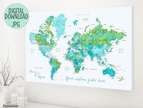 479x360 Maps Amp World Maps Watercolor Maps Blursbyai - World Watercolor