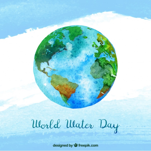 626x626 Water World Watercolor Background Vector Free Download - World Watercolor