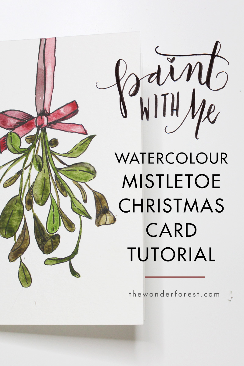800x1200 Paint With Me Mistletoe Watercolour Christmas Card Tutorial - Xmas Watercolor