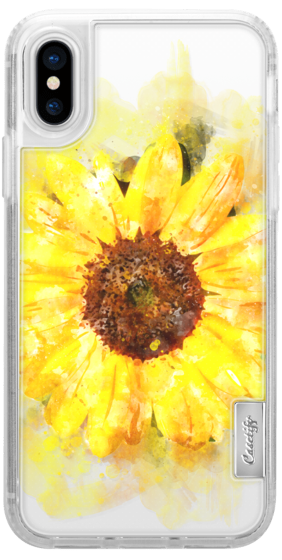 282x560 Sunflower Watercolor Floral Yellow Flower Casetify - Yellow Flower Watercolor