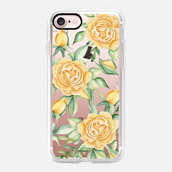 560x560 Floral Iphone 7 Amp 7 Plus Case Watercolor Yellow Roses By - Yellow Rose Watercolor