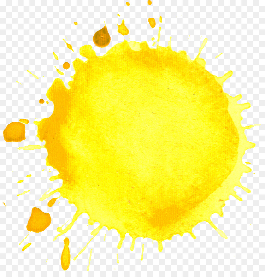900x940 Watercolor Painting Yellow Clip Art - Yellow Watercolor