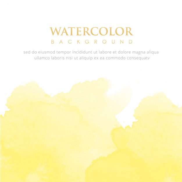 626x626 Bright Yellow Watercolor Background Vector Premium Download - Yellow Watercolor
