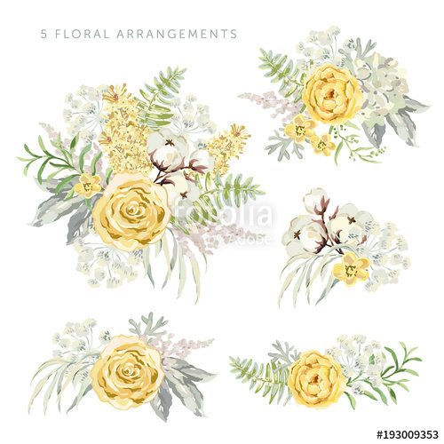 Yellow Watercolor Flowers at Explore collection of Yellow Watercolor Flowers