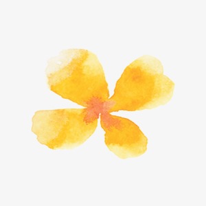 300x300 Yellow Watercolor Flowers Vector, Watercolor Clipart, Yellow - Yellow Watercolor Flowers