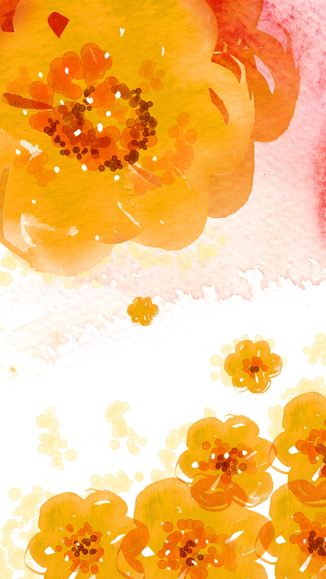 650x1155 Pumpkin Watercolor Wallpaper Design Background, Yellow, Orange - Yellow Watercolor Wallpaper