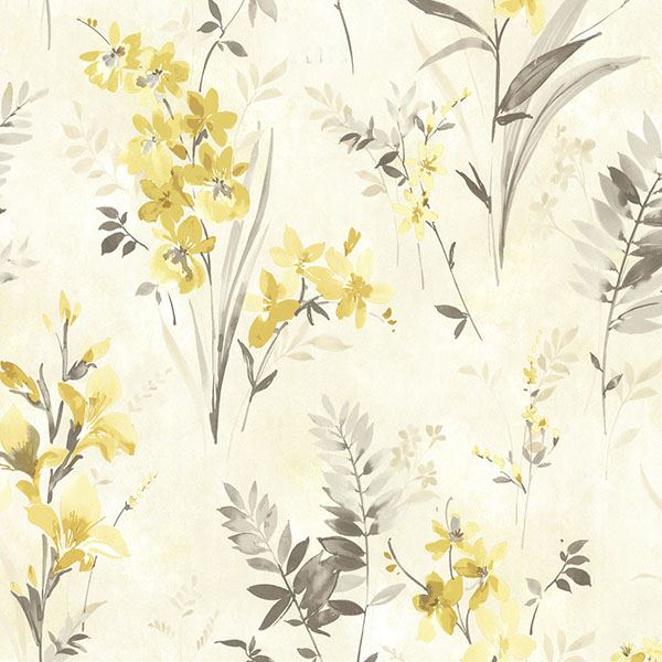 600x600 2605 21629 Yellow Watercolor Floral - Yellow Watercolor Wallpaper
