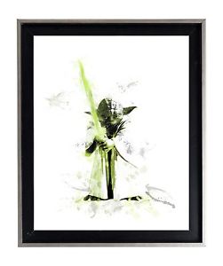 251x300 Yoda Watercolor Star Wars 16 X 20 Max Poster Matte Print Ebay - Yoda Watercolor