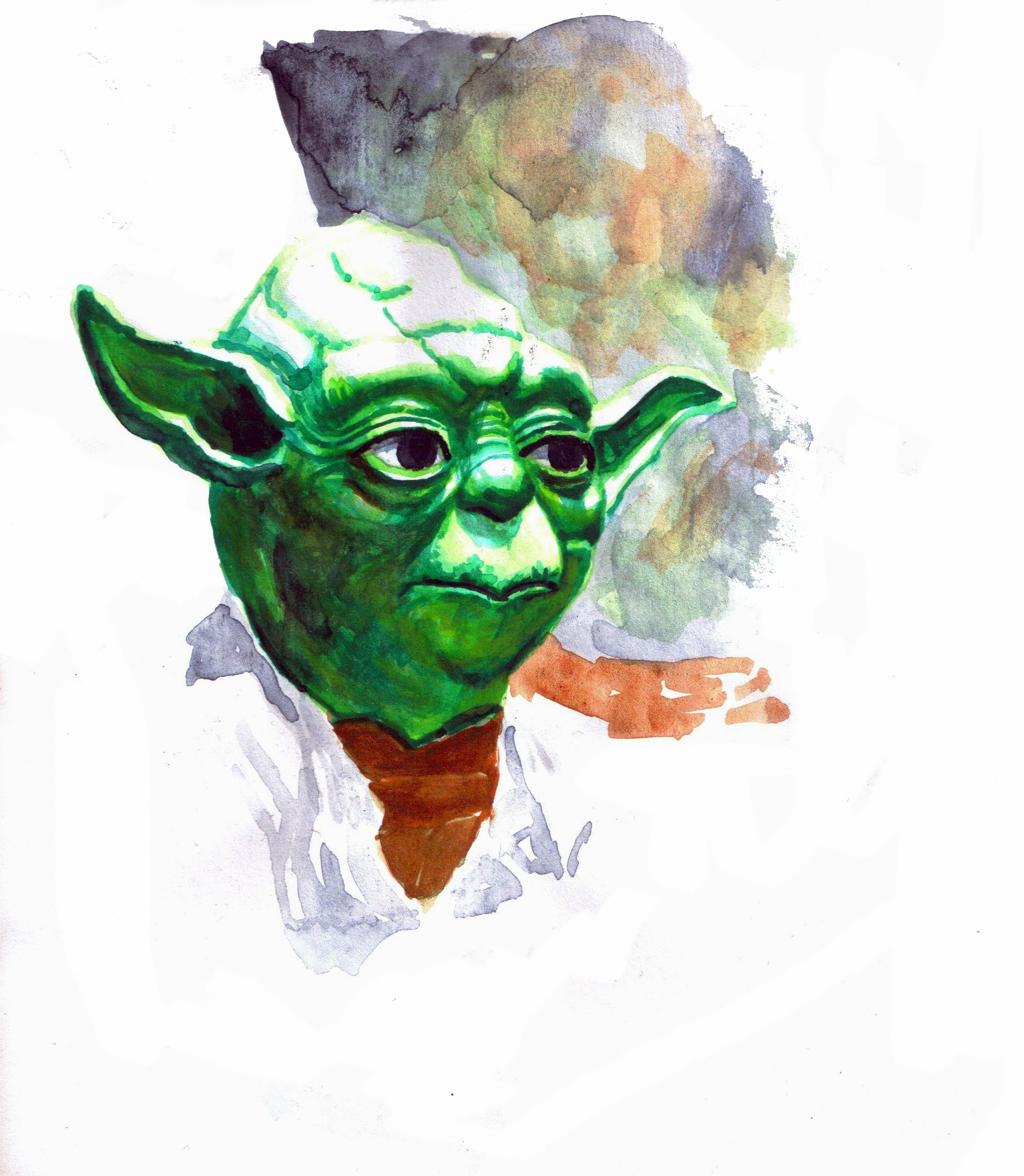 1833x2105 Caner - Yoda Watercolor