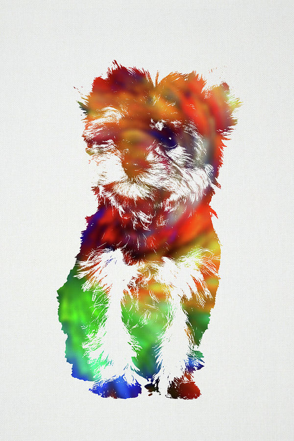 600x900 Yorkie Dog Wild Animals Of The World Watercolor Series On White - Yorkie Watercolor