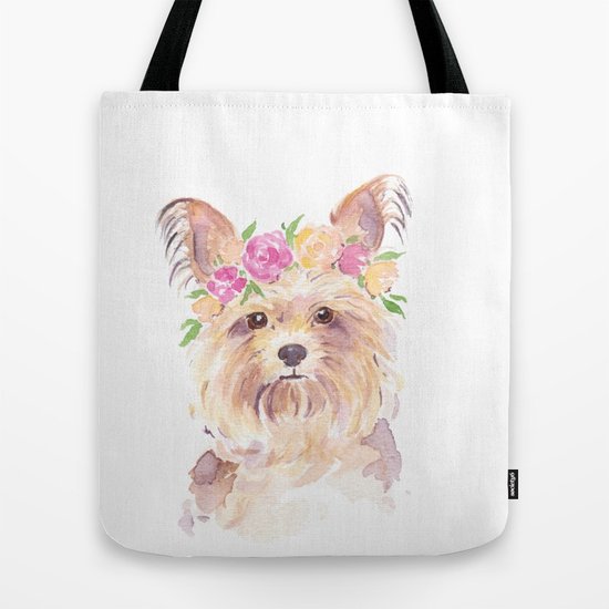 550x550 Yorkie Watercolor Tote Bag By Imagodeinurserydecor Society6 - Yorkie Watercolor