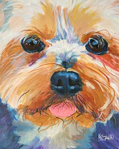 400x500 Yorkshire Terrier Yorkie Dog Fine Art Print On 100 - Yorkie Watercolor