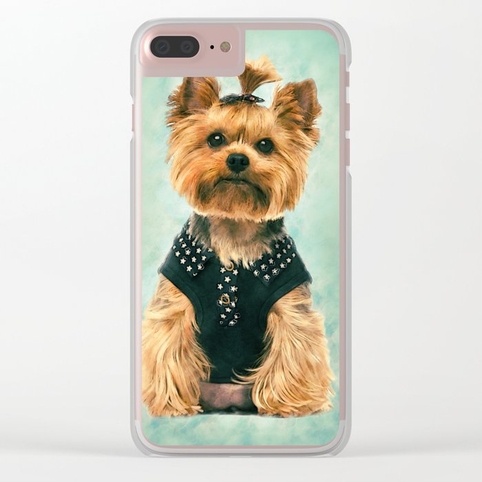 700x700 Watercolor Art Yorkshire Terrier Clear Iphone Case By K9printart - Yorkshire Terrier Watercolor