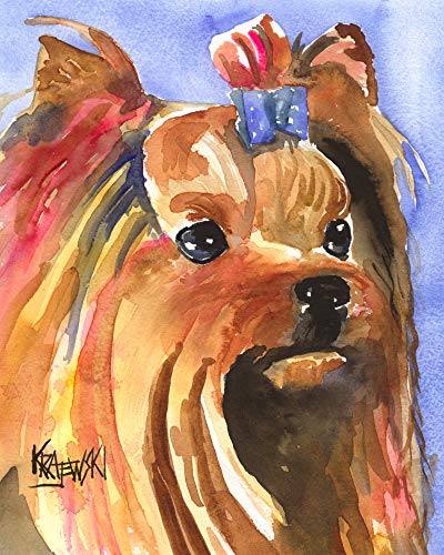 400x500 Yorkshire Terrier Yorkie Dog Fine Art Print On 100 - Yorkshire Terrier Watercolor