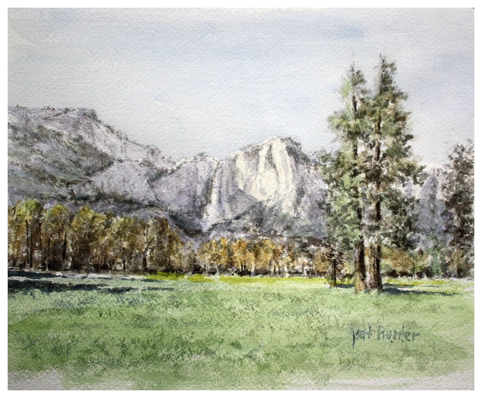 1600x1322 Yosemite Falls (Original Painting) Gallery Ii Fresno - Yosemite Watercolor