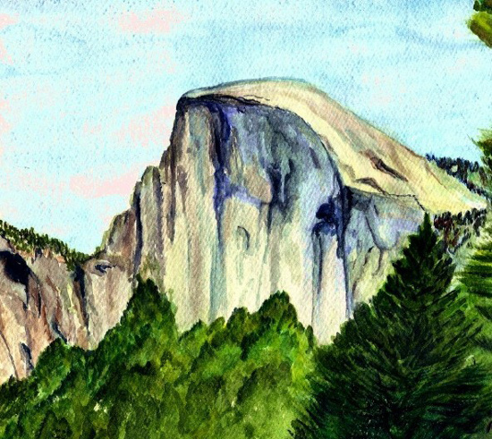 550x491 Yosemite Holiday Craft Bazaar To Feature Area Artist On December 5 - Yosemite Watercolor