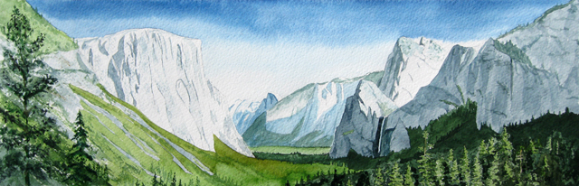 640x206 Yosemite - Yosemite Watercolor