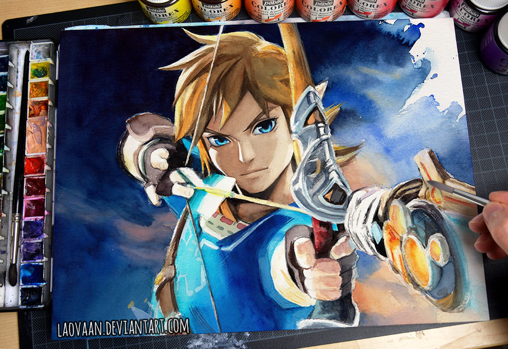 1024x704 Zelda Breath Of The Wild - Zelda Watercolor