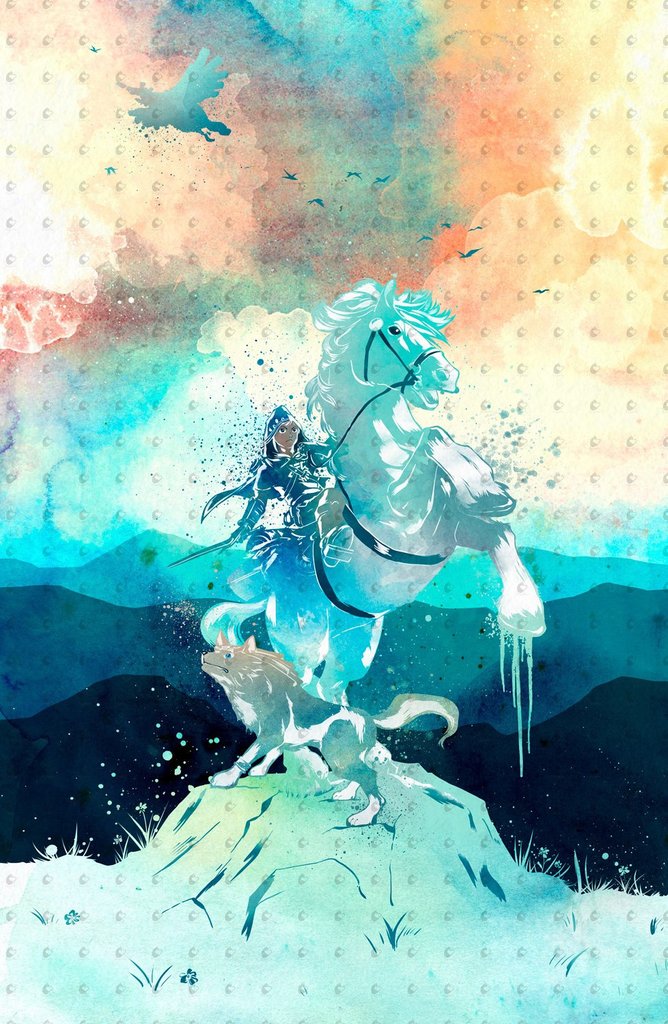 668x1024 Zelda Breath Of The Wild Watercolor Poster Penelopeloveprints - Zelda Watercolor