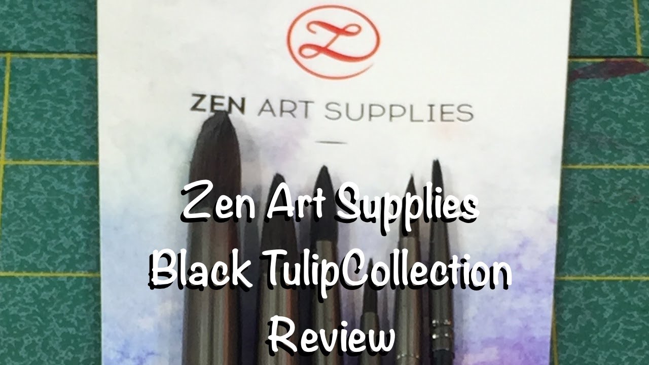 1280x720 Zen Art Supplies Black Tulip Collection Brush Review Watercolor - Zen Watercolor Brushes