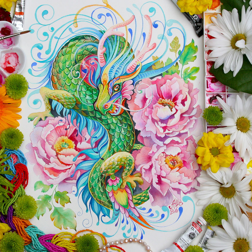 880x880 I Painted 12 Animals Of Chinese Zodiac In Watercolor To Show Their - Zodiac Watercolor
