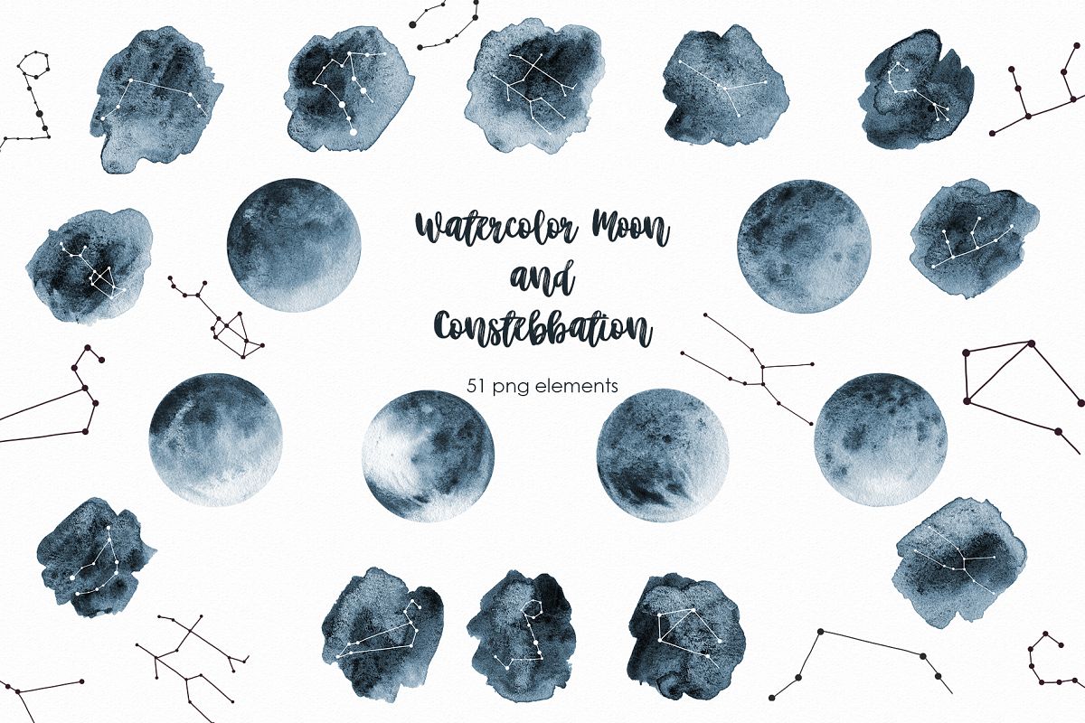 1200x800 Star Constellation Zodiac Watercolor - Zodiac Watercolor