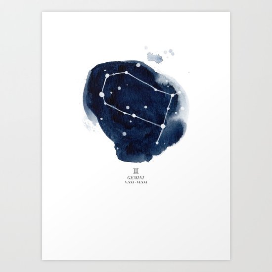 550x550 Zodiac Star Constellation - Zodiac Watercolor