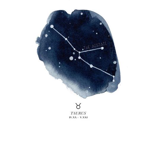 530x530 Zodiac Watercolor Print Waiting On Martha - Zodiac Watercolor