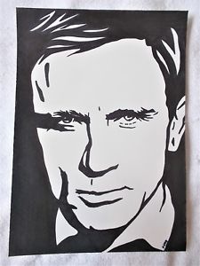 225x300 A4 Art Marker Pen Sketch Drawing Daniel Craig As James Bond 007 - 007 Painting