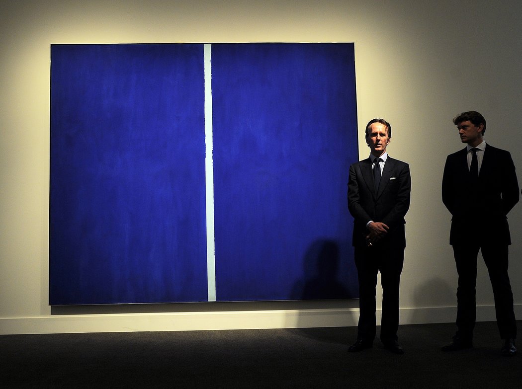 1050x783 Record Auction Price For Barnett Newman - 1 Million Dollar Painting