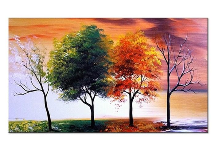 700x500 Modern Tree Oil Painting - 1 Painting