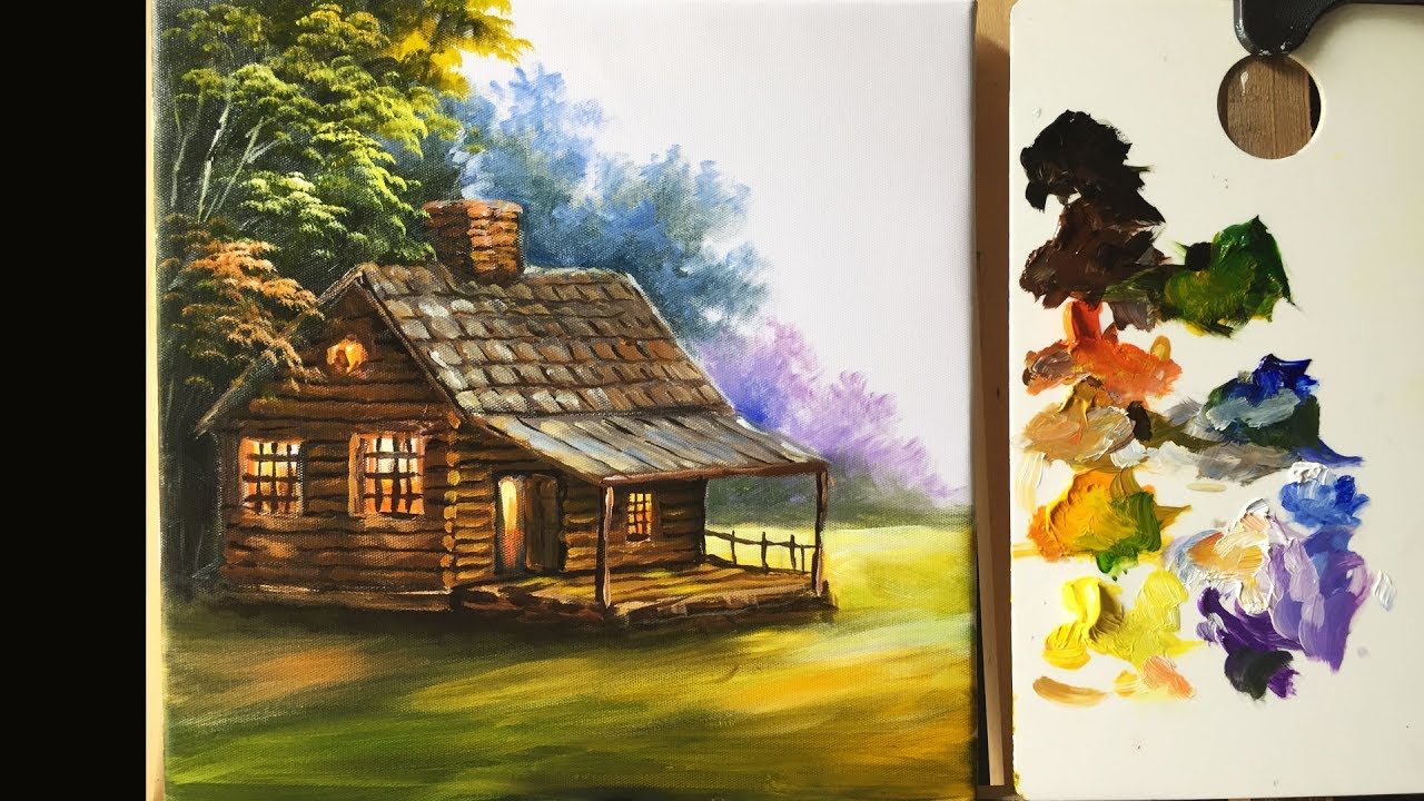 1280x720 Painting The Basic House In Acrylics - 1 Painting