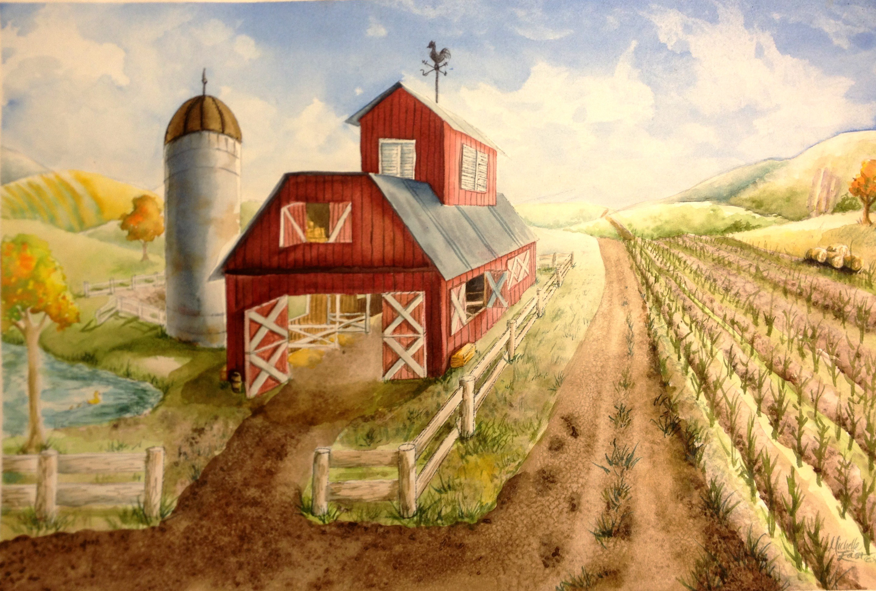 1 Point Perspective Painting At Paintingvalley Com Explore