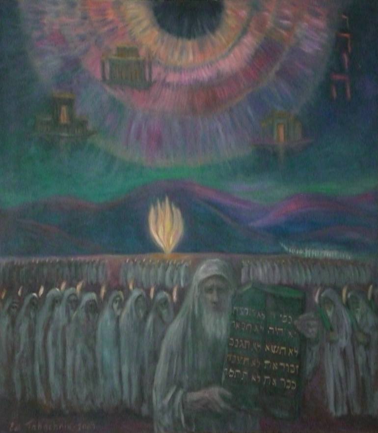 770x881 Saatchi Art The 10 Commandments. Painting By Edward Tabachnik - 10 Commandments Painting