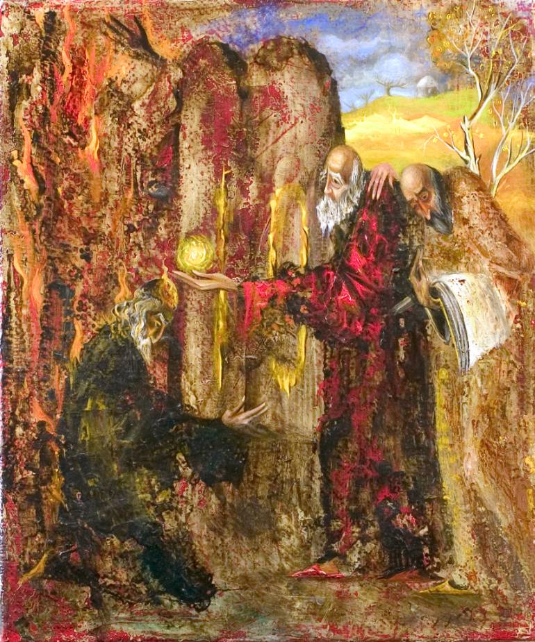 770x925 Saatchi Art The Ten Commandments (Moses) Painting By Teimuraz - 10 Commandments Painting